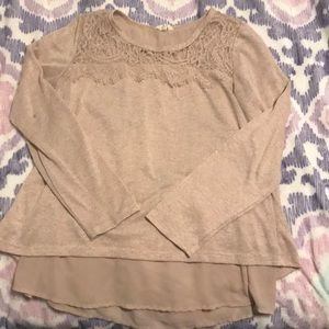 Beige Laced Blouse
